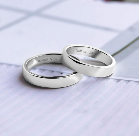 Dankadi Wedding Sterling 925 Silver Ring 3 mm