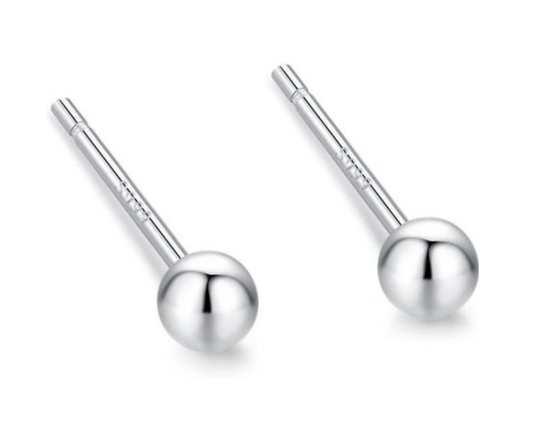 Sterling Silver 999 Stud Balls