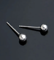 Ultra Mini 2mm Silver Ball Earrings – Hypoallergenic Piercing Studs