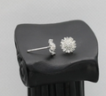 Delicate Silver Flower Studs – Elegant 4mm Everyday Earrings