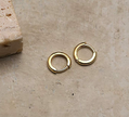 10mm Gold Huggie Hoop Earrings – Premium 925 Sterling Silver Base