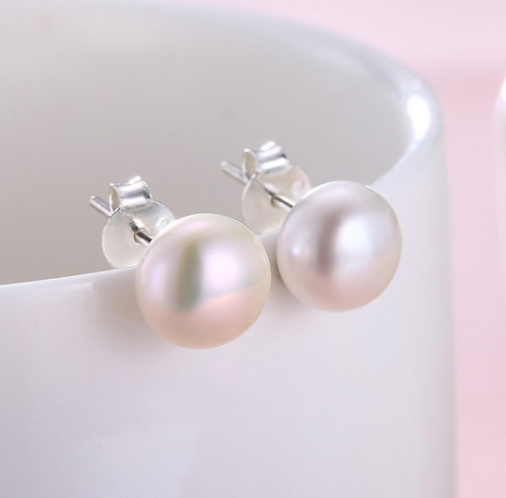 Pearl Sterling Silver Earrings
