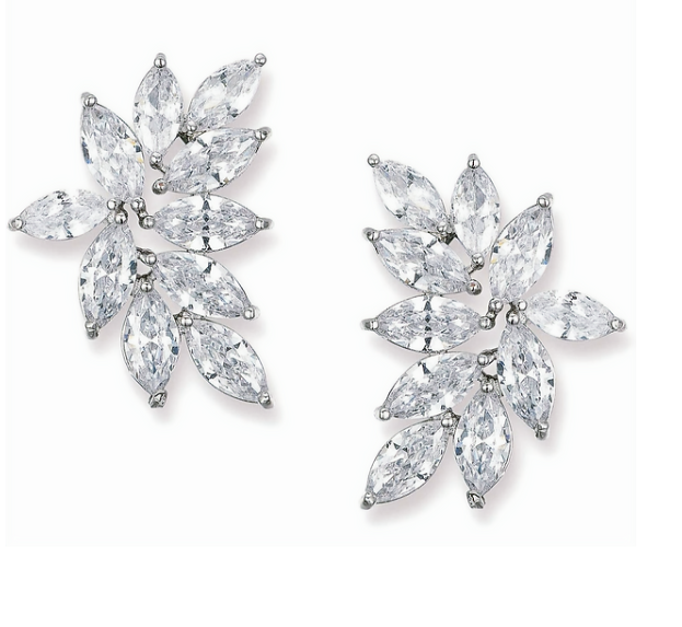 Wedding Earrings With Cubic Zirconia
