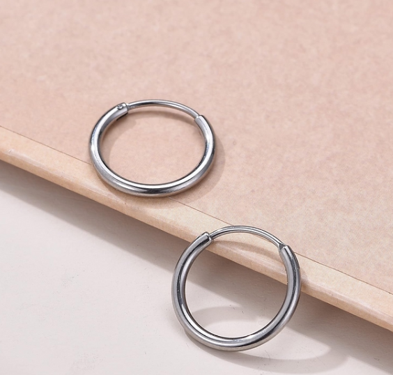 Classic Silver Hoop Earrings  – Premium 925 Sterling Silver