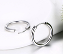 Classic Silver Hoop Earrings  – Premium 925 Sterling Silver