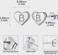 Personalized Letter B Stud Earrings – Premium 925 Sterling Silver