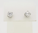 Classic Round Cubic Zirconia Studs – Premium 925 Silver Earrings