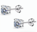 Classic Round Cubic Zirconia Studs – Premium 925 Silver Earrings