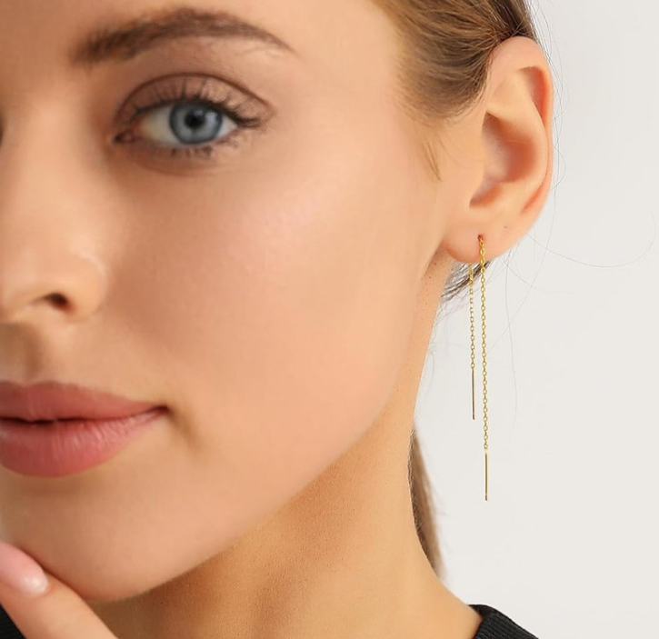 Sterling 925 Silver Chain Earrings