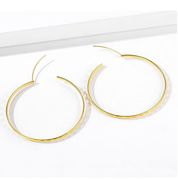 Sterling 925 Silver Hoop Earrings 3 mm
