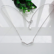 Silver Antler Pendant Necklace 18Inch – Premium 925 Sterling Silver