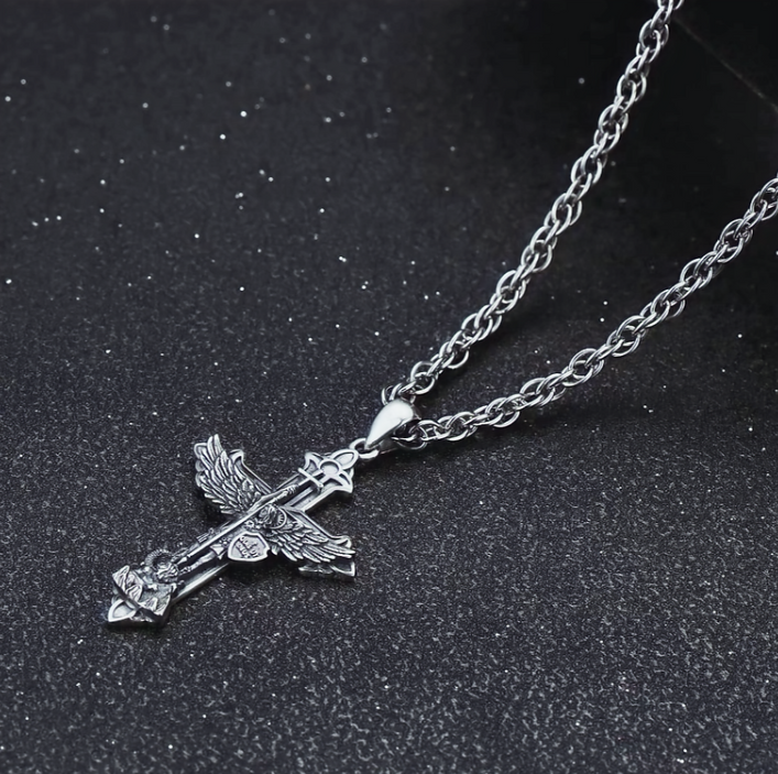 925 Sterling Silver St Michael Medal Necklace 3 mm