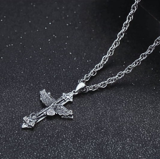 925 Sterling Silver St Michael Medal Necklace 3 mm
