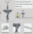 St. Michael Protection Cross Necklace 24 Inch – 925 Silver & Stainless Steel