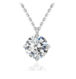 Round Cut 1ct Moissanite Necklace (15