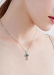 Vintage Celtic Knot Cross Pendant Necklace – 925 Sterling Silver 20 Inch
