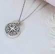 Wanderlust Compass Locket Necklace 20 Inch - Premium 925 Sterling Silver