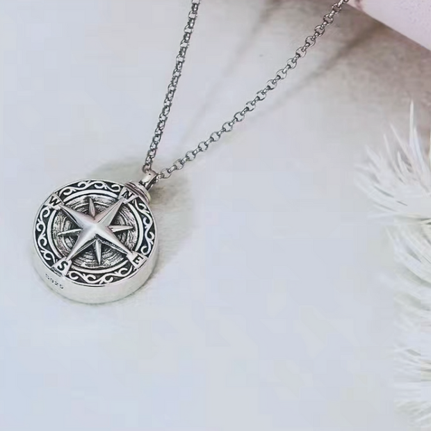 Wanderlust Compass Locket Necklace - Premium 925 Sterling Silver