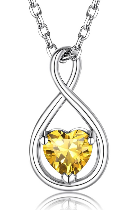 Sterling Silver Infinity Necklace 1.5 mm