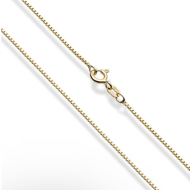 18K Gold Plated Silver Chain – Dainty 45cm / 18" Layering Necklace