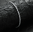 Unisex Sterling Silver Anklet Bracelet – 2mm Everyday Link Chain