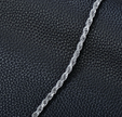 Unisex Sterling Silver Anklet Bracelet – 2mm Everyday Link Chain