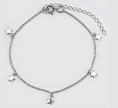 Stars Sterling 925 Silver Bracelet – Dainty Star Charm Link Chain