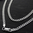 Unisex 3mm Silver Curb Chain – Premium 925 Sterling Silver 24