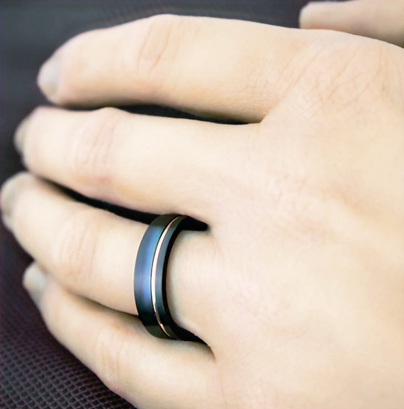 Titanium Steel Ring  4 mm
