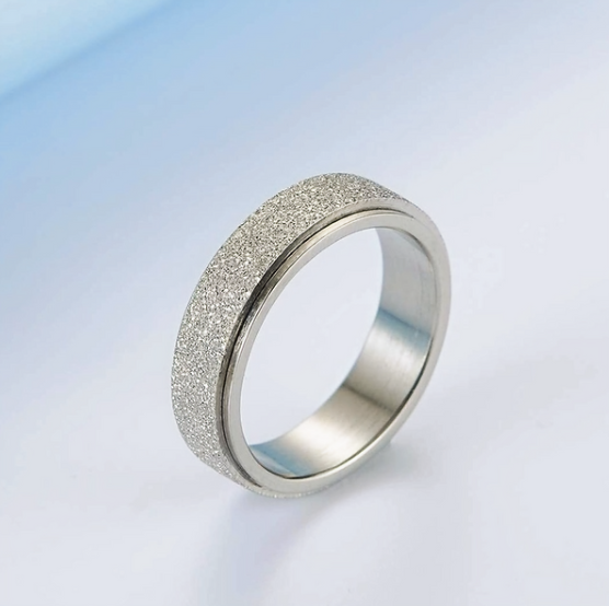 Stainless Steel Spinner Ring – Stress Relief Fidget Band