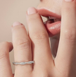 Elegant 3mm Silver-Tone Stainless Steel Twisted Infinity Ring
