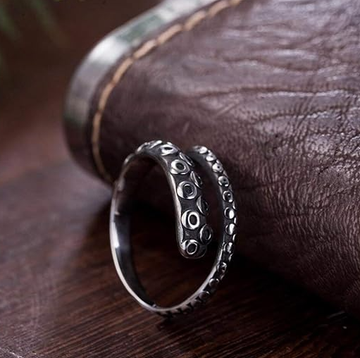 Stainless Steel Octopus Tentacle Ring 5-8 mm