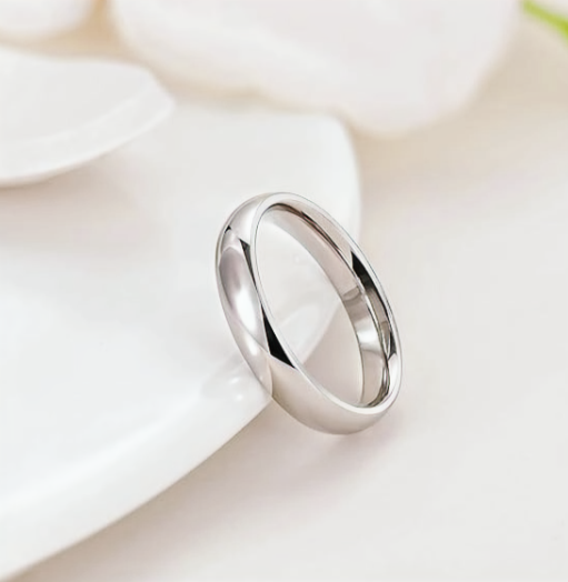 Stainless Steel Wedding Ring  4 mm