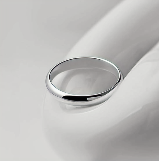 Stainless Steel Wedding Ring  4 mm