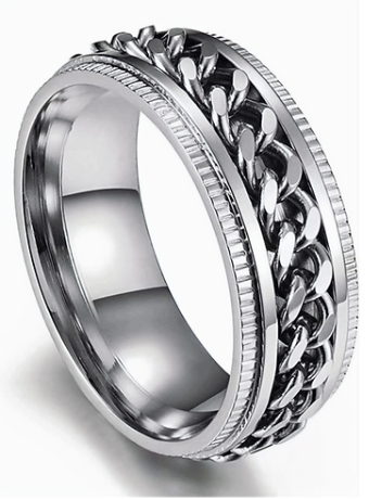 Stainless Steel Ring 8 mm