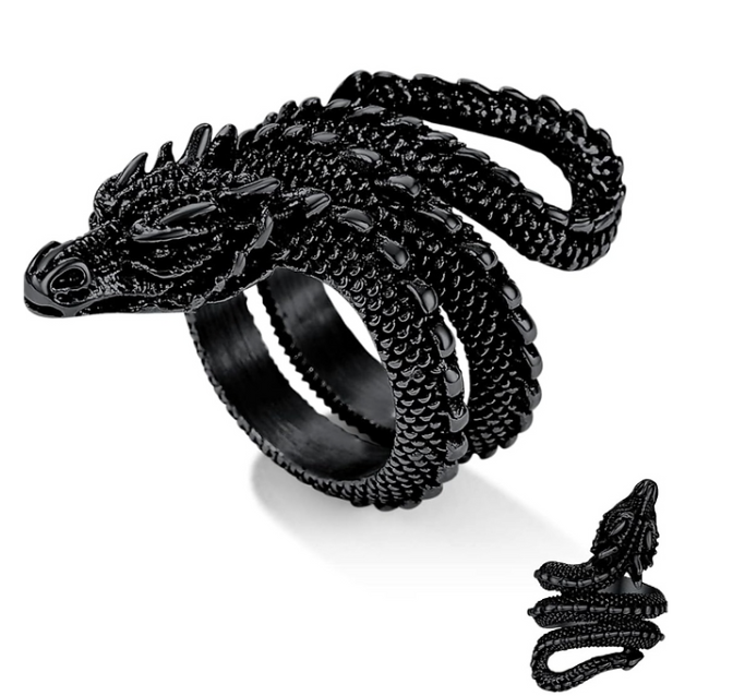 Stainless Steel Dragon Ring