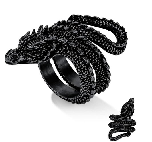 Stainless Steel Dragon Ring