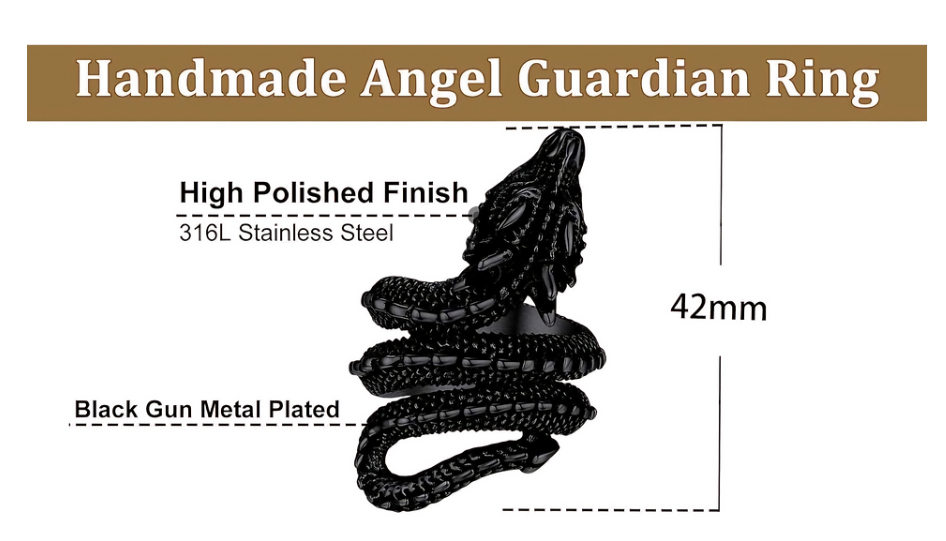 Stainless Steel Dragon Ring