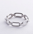 Geometric Link Stainless Steel Ring – Modern Open Band