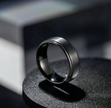 Black Stainless Steel Spinner Ring – Fidget Anxiety Band