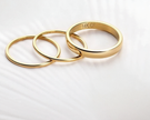3-Piece Stackable Ring Set – 14k Gold-Filled Stainless Steel