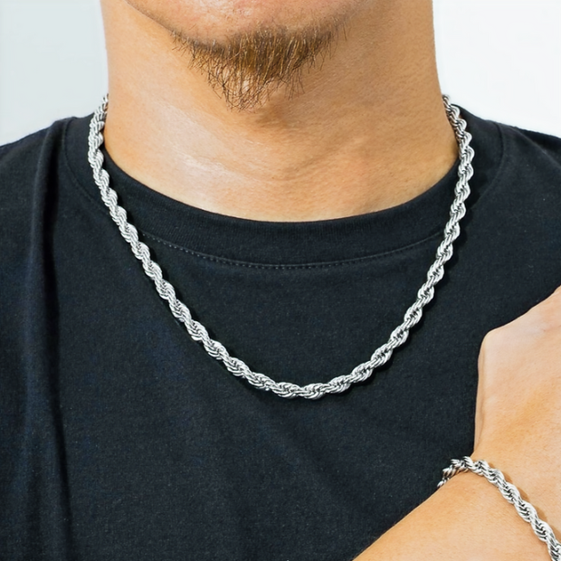 Classic 5mm Stainless Steel Link Chain – Everyday Unisex Necklace