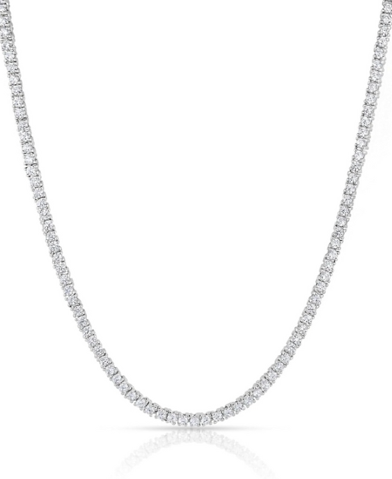 Sparkling Steel Chain Necklace