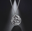 Viking Runic Pendant – 20-Inch Stainless Steel Eiwas Amulet Necklace
