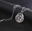 Viking Runic Pendant – 20-Inch Stainless Steel Eiwas Amulet Necklace
