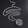 Viking Runic Pendant – 20-Inch Stainless Steel Eiwas Amulet Necklace