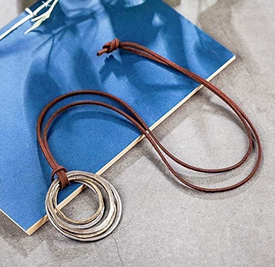 Multi-Hoop Pendant Necklace – Handcrafted Boho Style