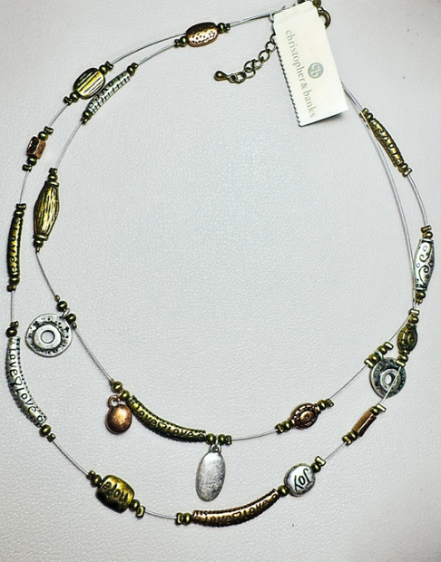 Multi-Strand "Love & Joy" Pendant Necklace – Boho Charm Jewelry