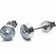 Minimalist CZ Stud Earrings – Stainless Steel Everyday Jewelry