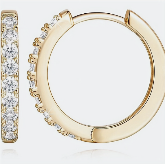 14K GF Stainless Steel Stud Earrings